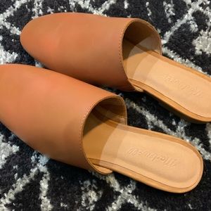 Remi tan leather mule by madewell